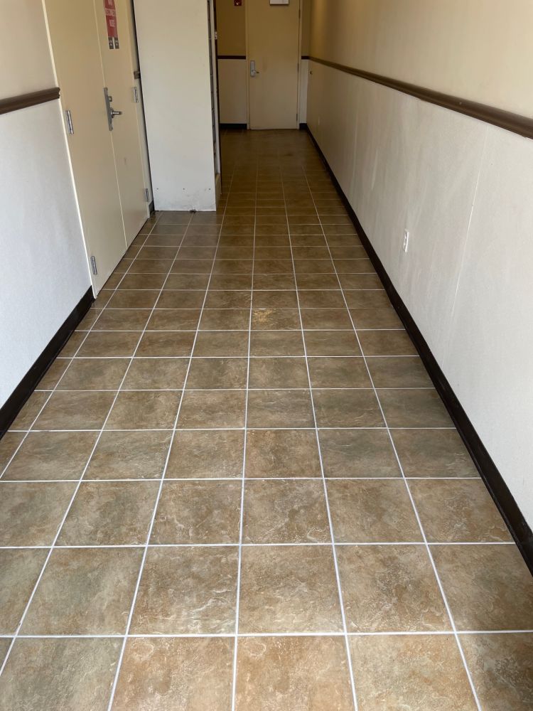 after tile and grout cleaning