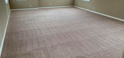 cleaned bedroom carpet