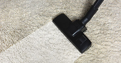 professional carpet cleaning on light carpet