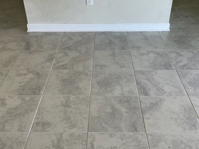 gray stained tile floor cleaner